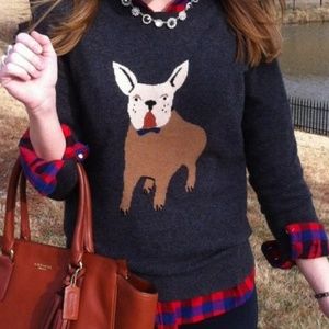 J. Crew Frenchie Dog Sweater